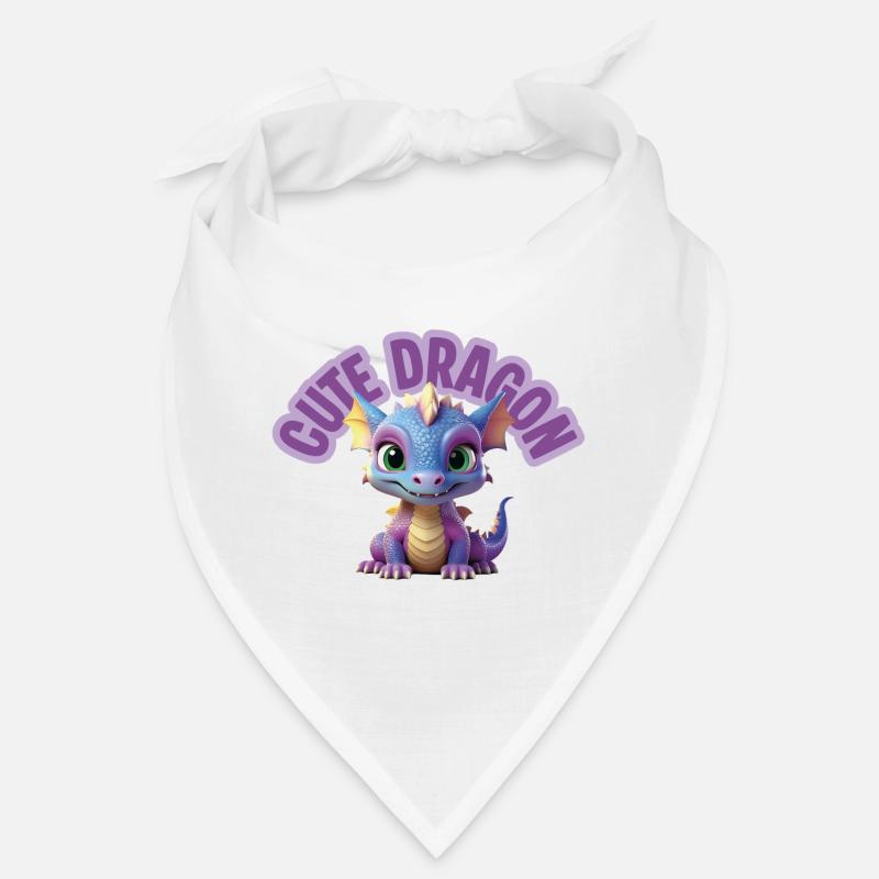 Dragon mignon - Bandana - blanc