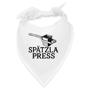 Spätzla Press | Typisch Schwäbisch - Bandana - Weiß - Vorne