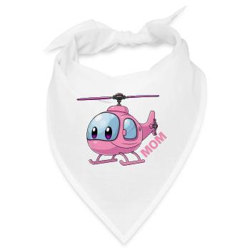 Helikopter Mutter - Bandana - Weiß - Vorne