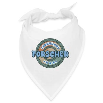 Forscher als Geschenkidee - Bandana - Weiß - Vorne