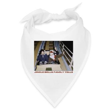 Weihnachtliche Achterbahn - Bandana - Weiß - Vorne