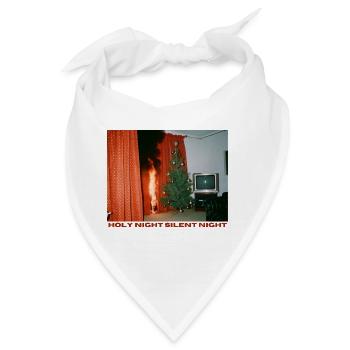 Chaotisches Weihnachtsfest - Bandana - Weiß - Vorne