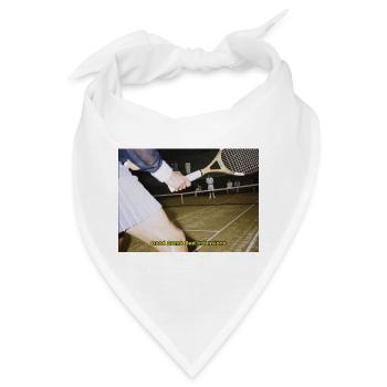Tennismatch Humor Zitat - Bandana - Weiß - Vorne