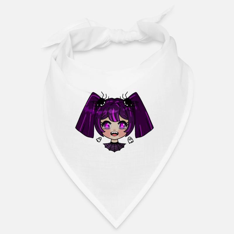 Chibi vampire avec des tresses violettes Bandana