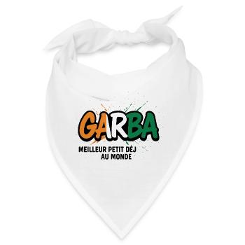 GARBA – Bestes Frühstück der Welt - Bandana - Weiß - Vorne