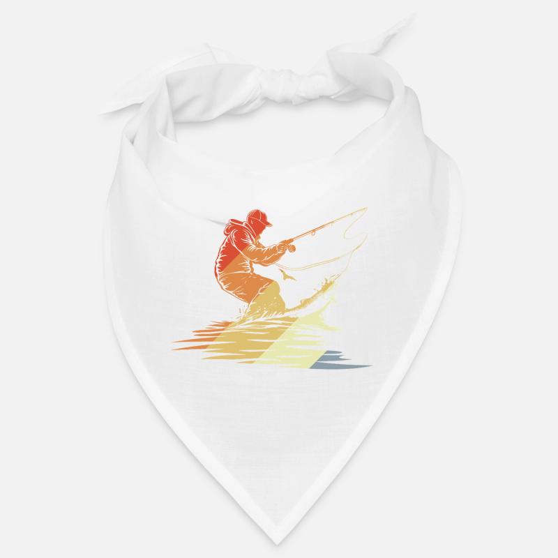Fischen Grafik Retro Stil Bandana