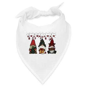 Wichtel Weihnachten - Bandana - Weiß - Vorne
