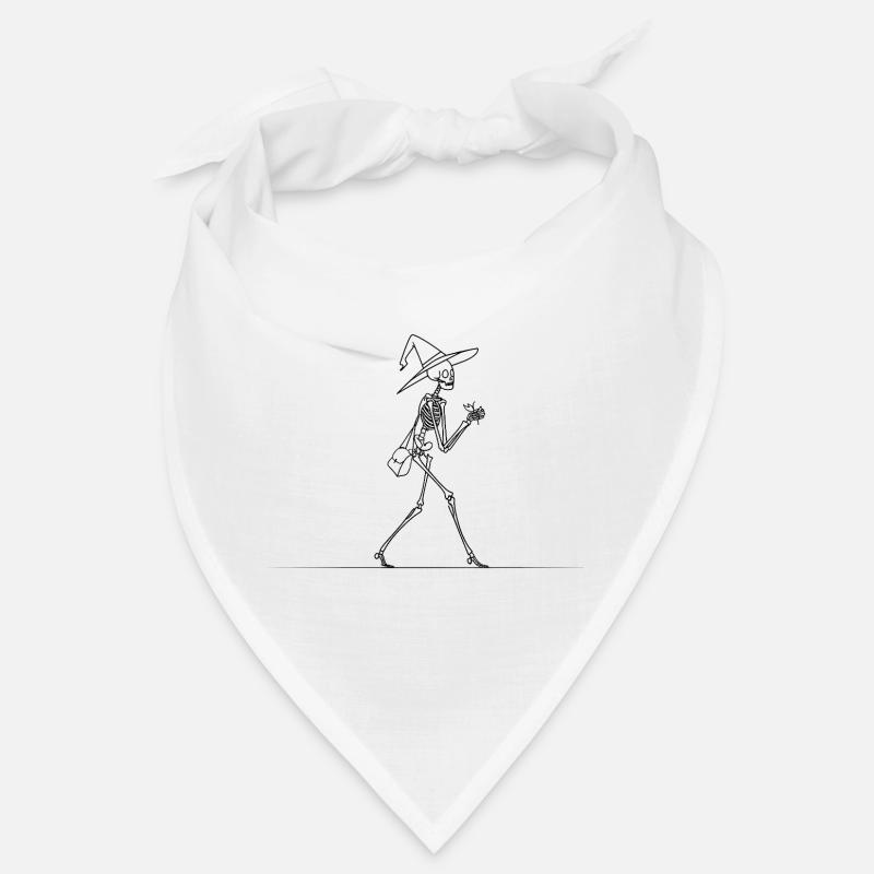 Sorcière squelette avec sac – Graphique Magic Line Bandana