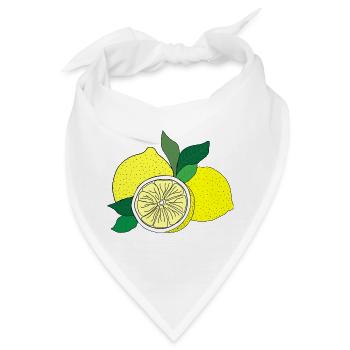 Citrus Print - Bandana - Weiß - Vorne
