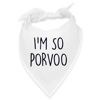 Porvoo Finland Finnland - Bandana - Weiß - Vorne