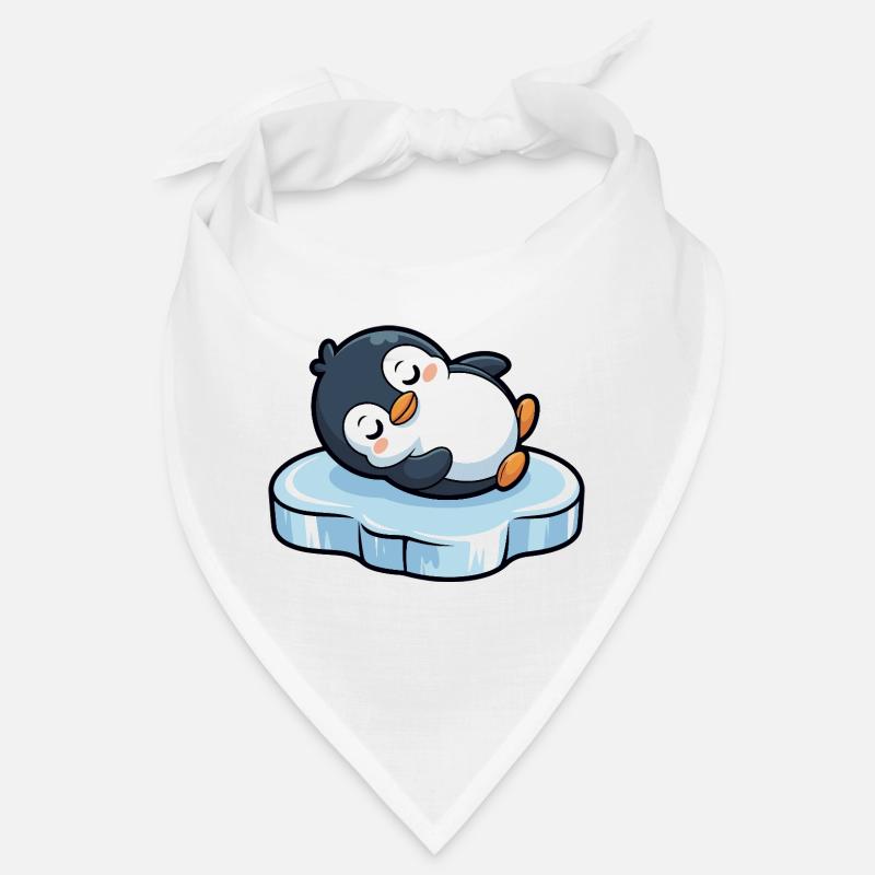 Manchot endormi sur la glace Bandana