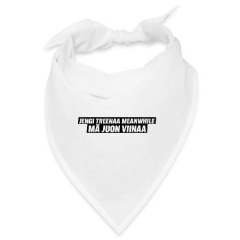 Die Bande trainiert, während ich Alkohol trinke - Bandana - Weiß - Vorne