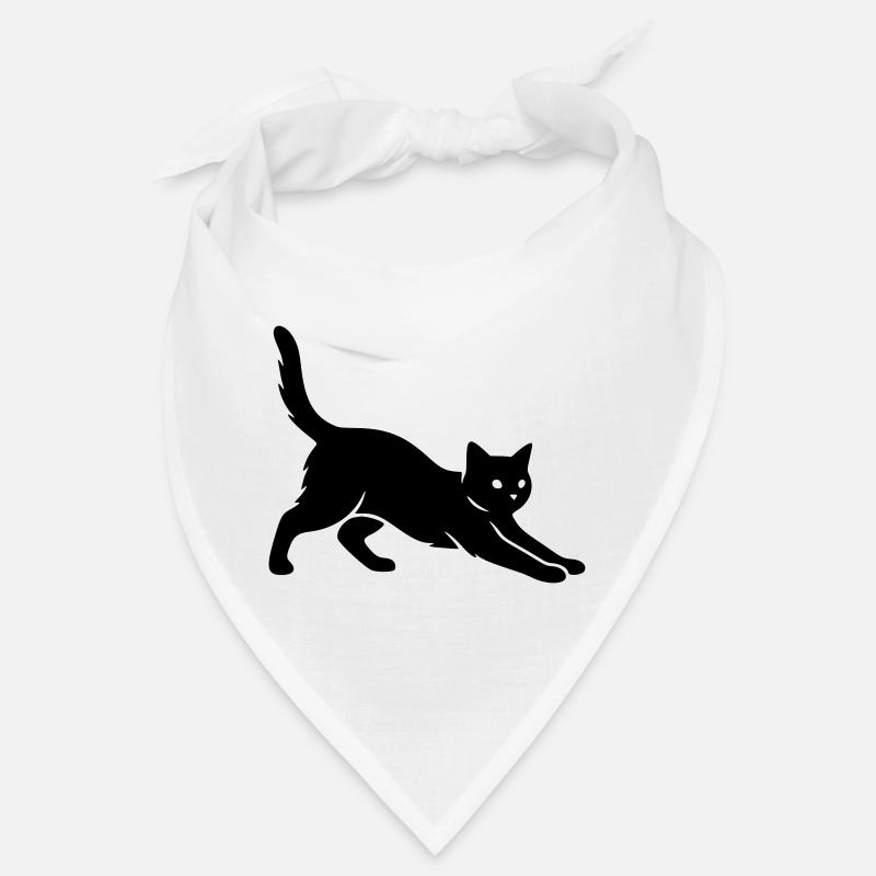 chat - Bandana - blanc