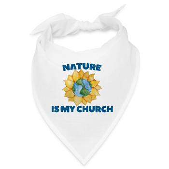 Earth Globe Sonnenblumen-Naturkirche - Bandana - Weiß - Vorne