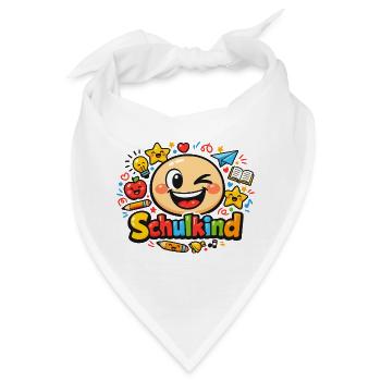 Schulkind Spaß - Bandana - Weiß - Vorne