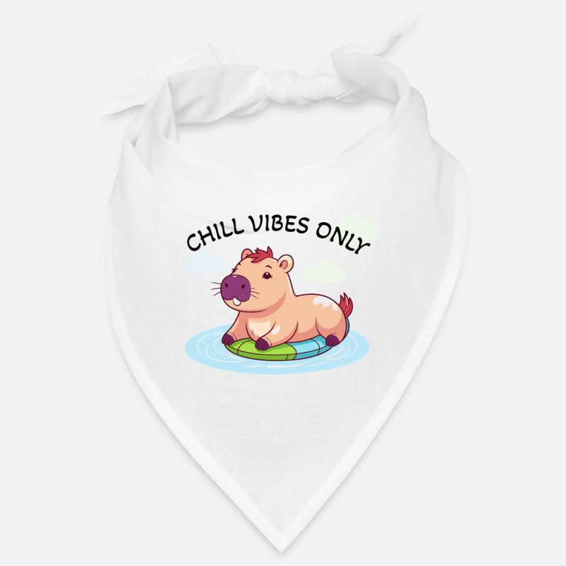 Cute Capybara - Lueur d’eau sur la planche de surf Bandana