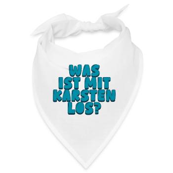 Was ist mit Karsten los? - Bandana - Weiß - Vorne
