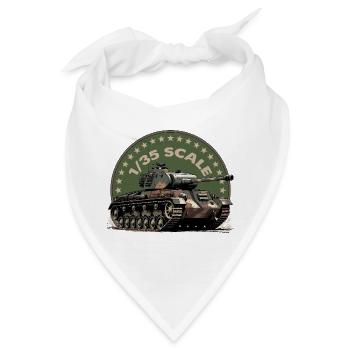 1:35-Maßstab Tank Art-Druck - Bandana - Weiß - Vorne