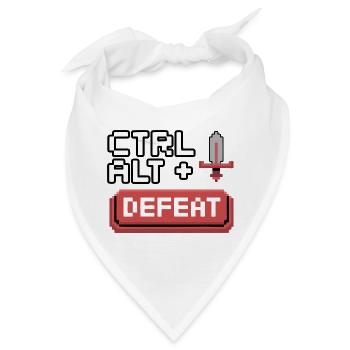 Strg Alt Entfernen Pixel Design - Bandana - Weiß - Vorne