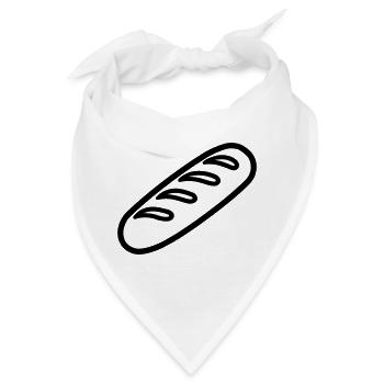 Zauberstab - Bandana - Weiß - Vorne