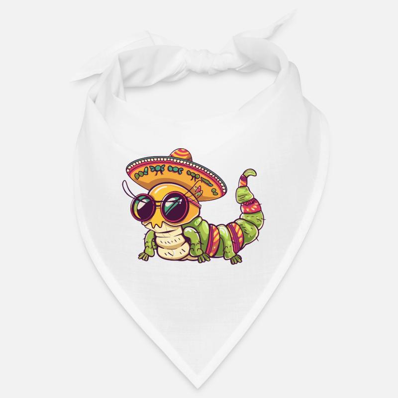 Worm Funny Sombrero Bandana