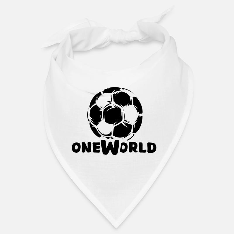 Soccer One World with Ball Graphic Bandana