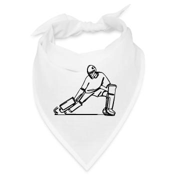 Feldhockey Torhüter - Bandana - Weiß - Vorne