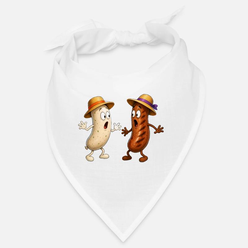 Bratwurst und Weißwurst Bandana