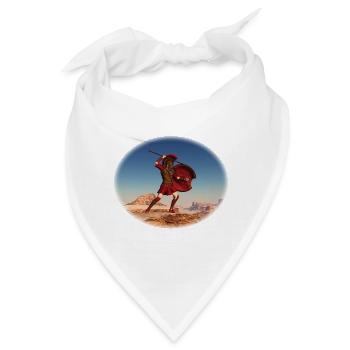 Achilles im Kampf um Troja - Bandana - Weiß - Vorne
