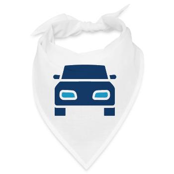 Autofront-Solid-Icon-Fahrzeugtransport - Bandana - Weiß - Vorne