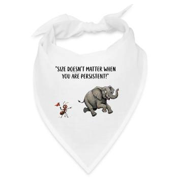 Size Doesn't Matter - Bandana - Weiß - Vorne