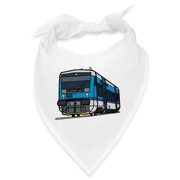 Train RegioSpider CD 841 – Linienzeichnung - Bandana - Weiß - Vorne