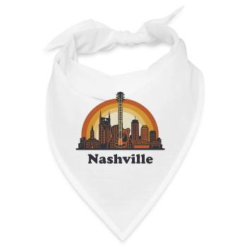 Nashville Skyline - Bandana - Weiß - Vorne