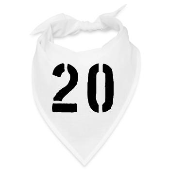 20 - Bandana - Weiß - Vorne