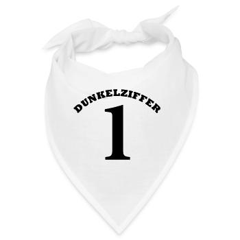 DUNKELZIFFER 1 - Bandana - Weiß - Vorne