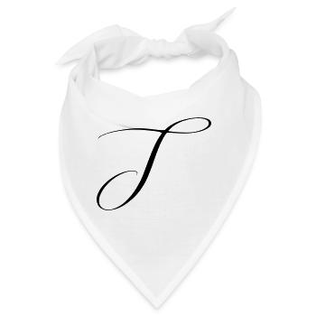 Name mit Anfangsbuchstabe J Julia Jonas Jana Jakob - Bandana - Weiß - Vorne