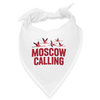 Moskau ruft Flamingos - Bandana - Weiß - Vorne