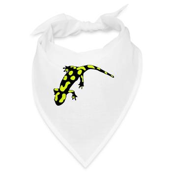 Feuersalamander (ital.) - Bandana - Weiß - Vorne