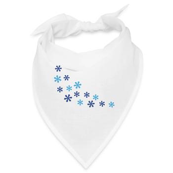 Schneeflocken - Bandana - Weiß - Vorne