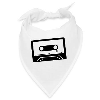 Kassette - Tape - Bandana - Weiß - Vorne