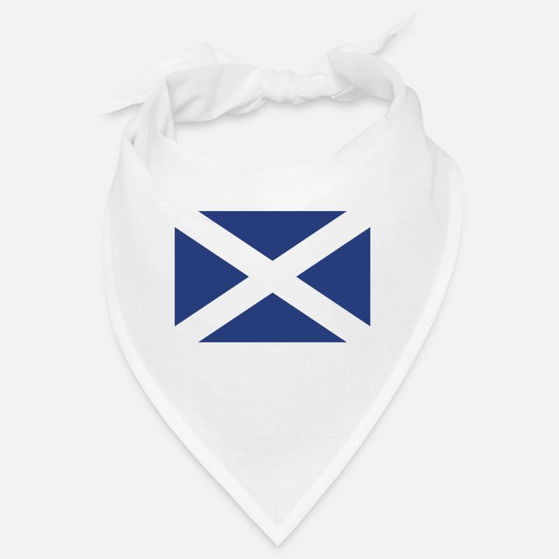 Écosse - drapeau - Bandana - blanc