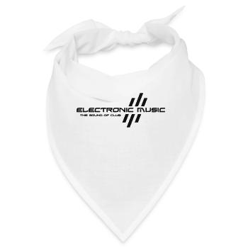 Elektronische Musik - Bandana - Weiß - Vorne