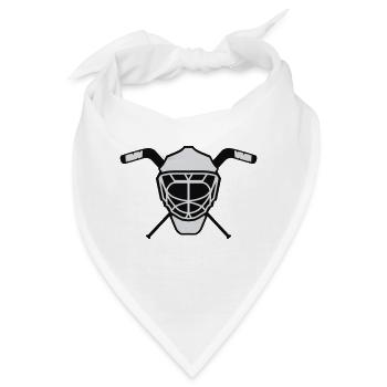 Hockey Maske 3 neutral zweifarbig - Bandana - Weiß - Vorne
