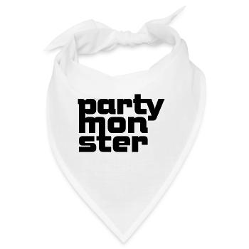 Partymonster-Font No. 1 - Bandana - Weiß - Vorne