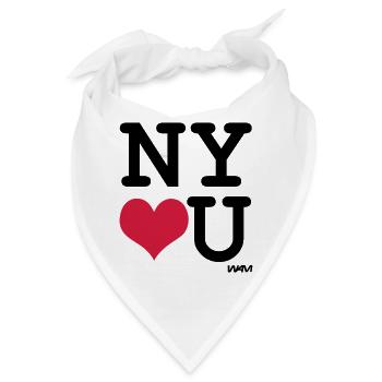 New York liebt Sie von wam - Bandana - Weiß - Vorne