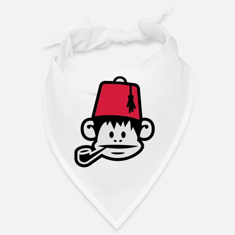 monkey fez ape primat affe pipe smoker Bandana