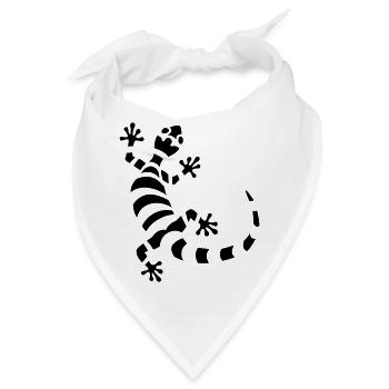 Gecko - Bandana - Weiß - Vorne