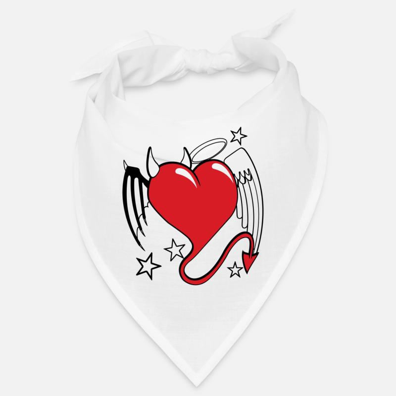 coeur diable ange Bandana