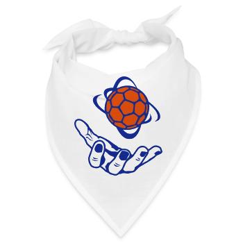 Handball offen Hand offen - Bandana - Weiß - Vorne