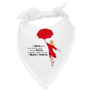 Dancing in the Rain - Bandana - Weiß - Vorne